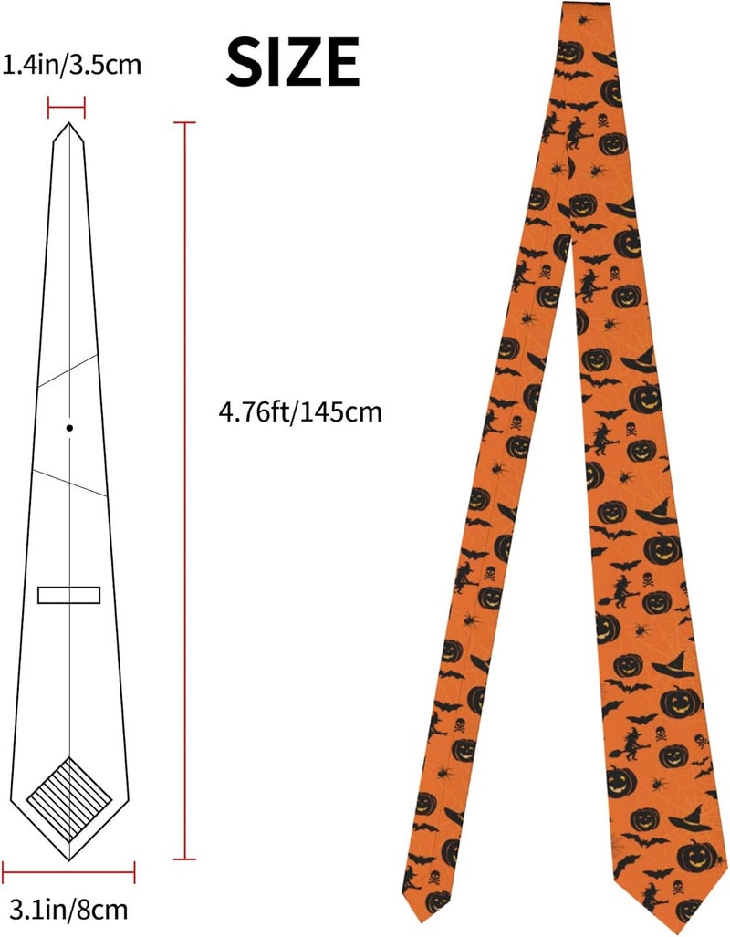ARESD Men's Tie Funny Neckties Halloween Novelty Ties Formal Party Business Neckties - Image 4